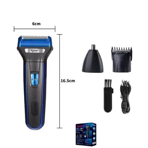 KEMEI 3 In 1 Rechargeable Electric Shaver & Trimmer KM-6332